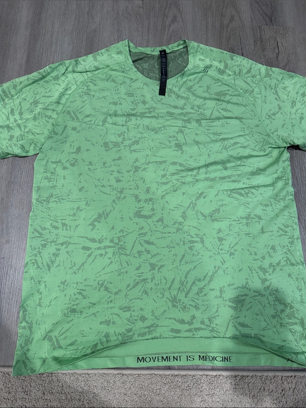lululemon athletica Light Green Active Crew Shirt
